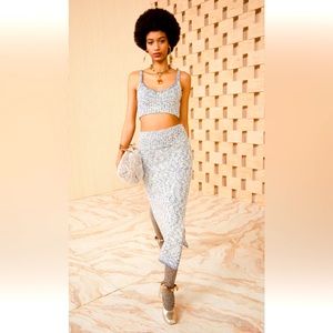 Ulla Johnson Kaiya knitted skirt tank set.